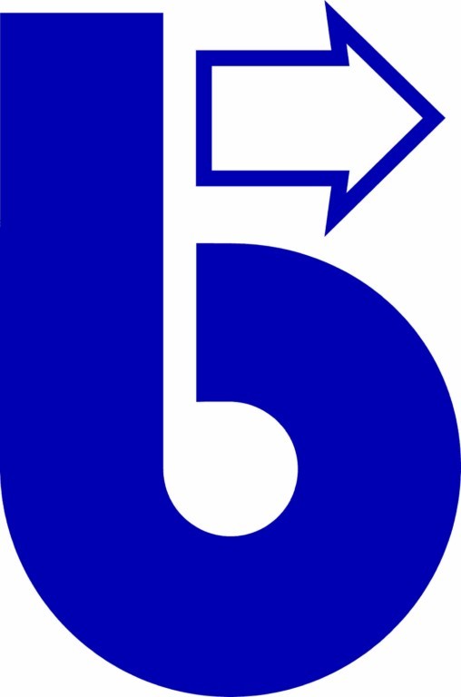 The logo of the citizens' bus clubs - a small b.