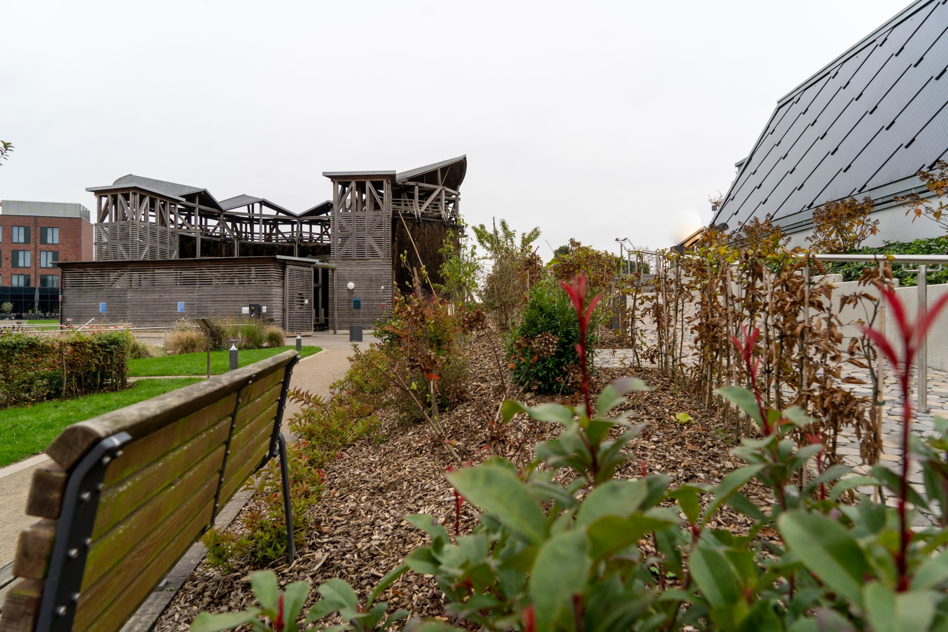 View of the brine garden and the inhalatorium